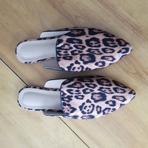 Dynamite Leopard Print Mules